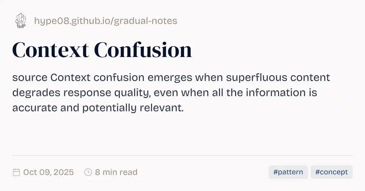 Context Confusion