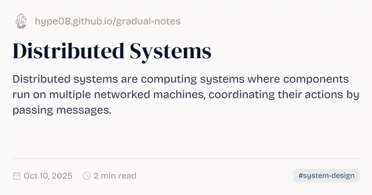 Distributed Systems