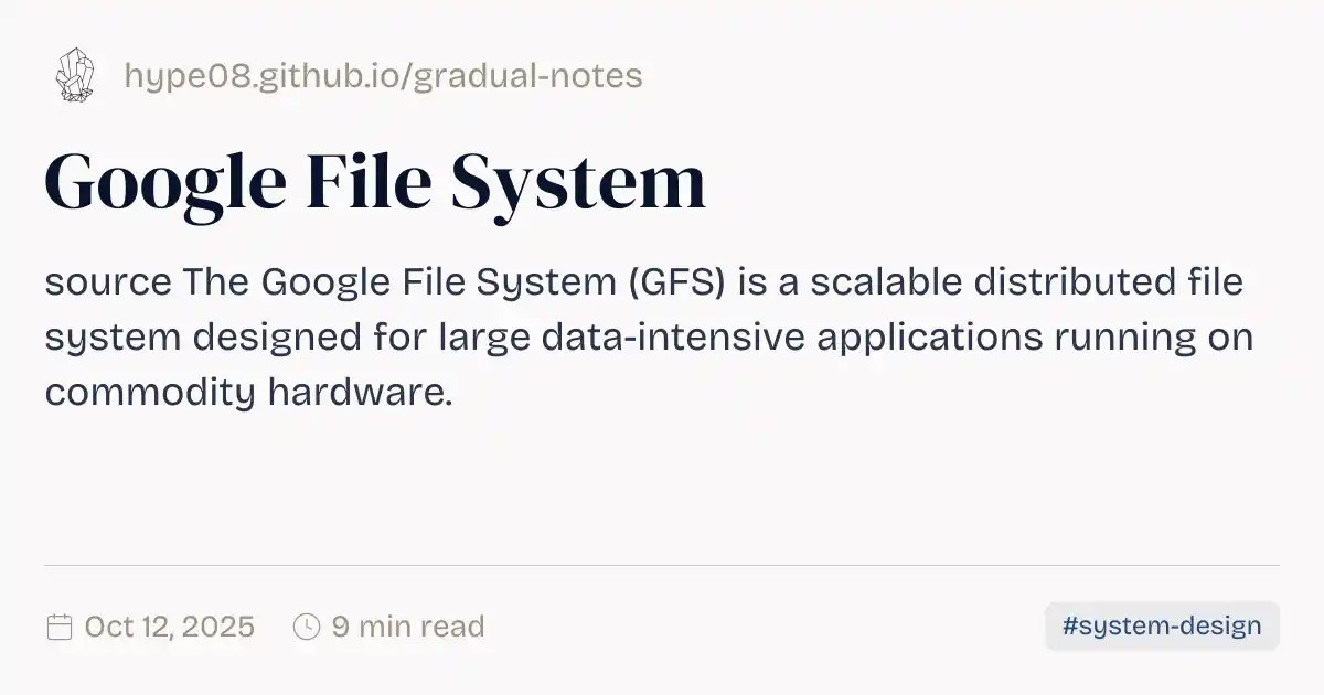 Google File System