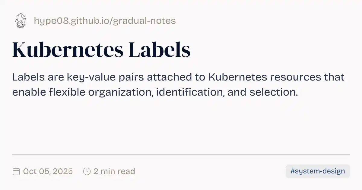 Kubernetes Labels