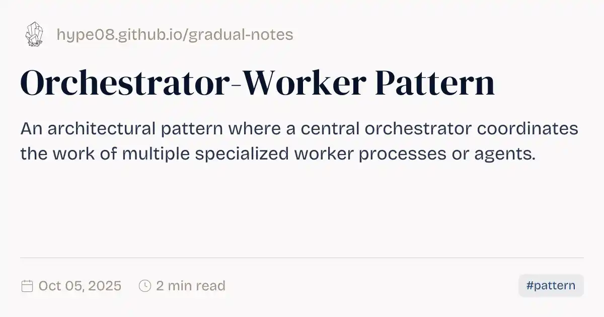 Orchestrator-Worker Pattern